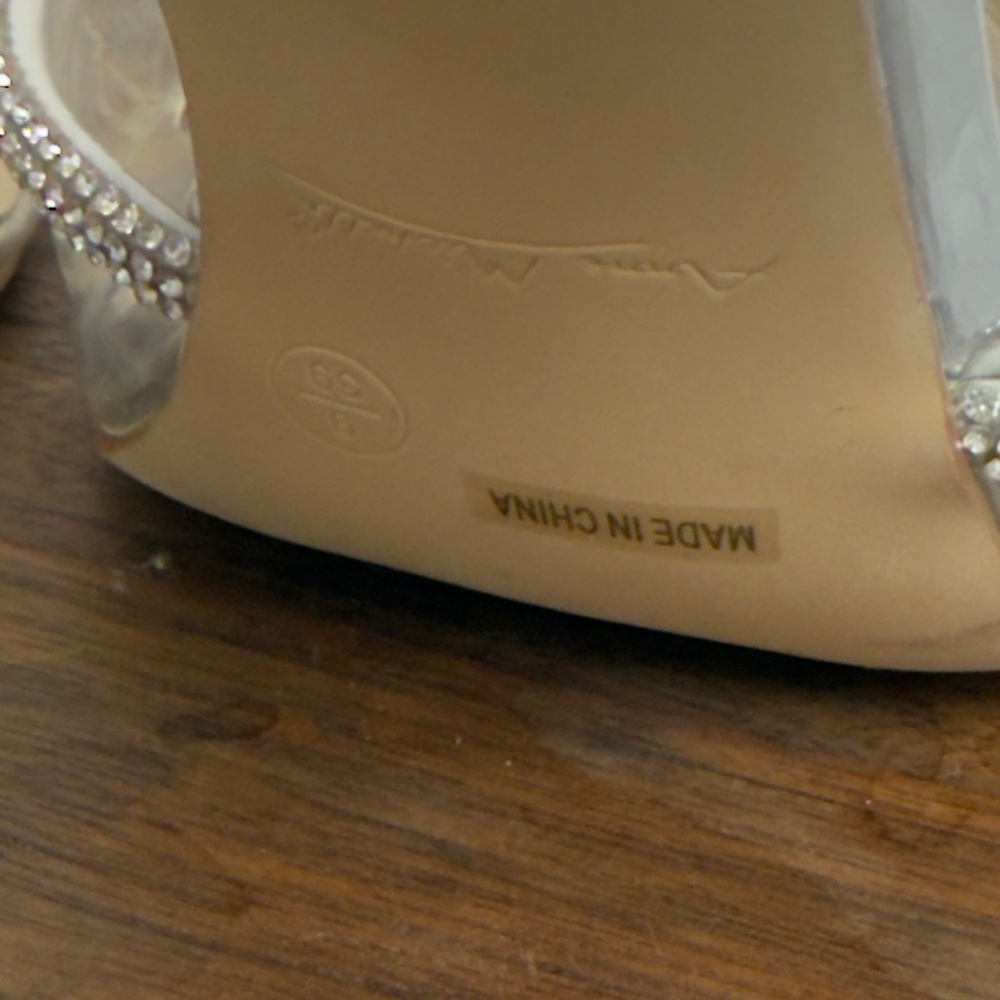 Anne Michelle Silver Rhinestone Bow‎ Heels - Picture 6 of 13